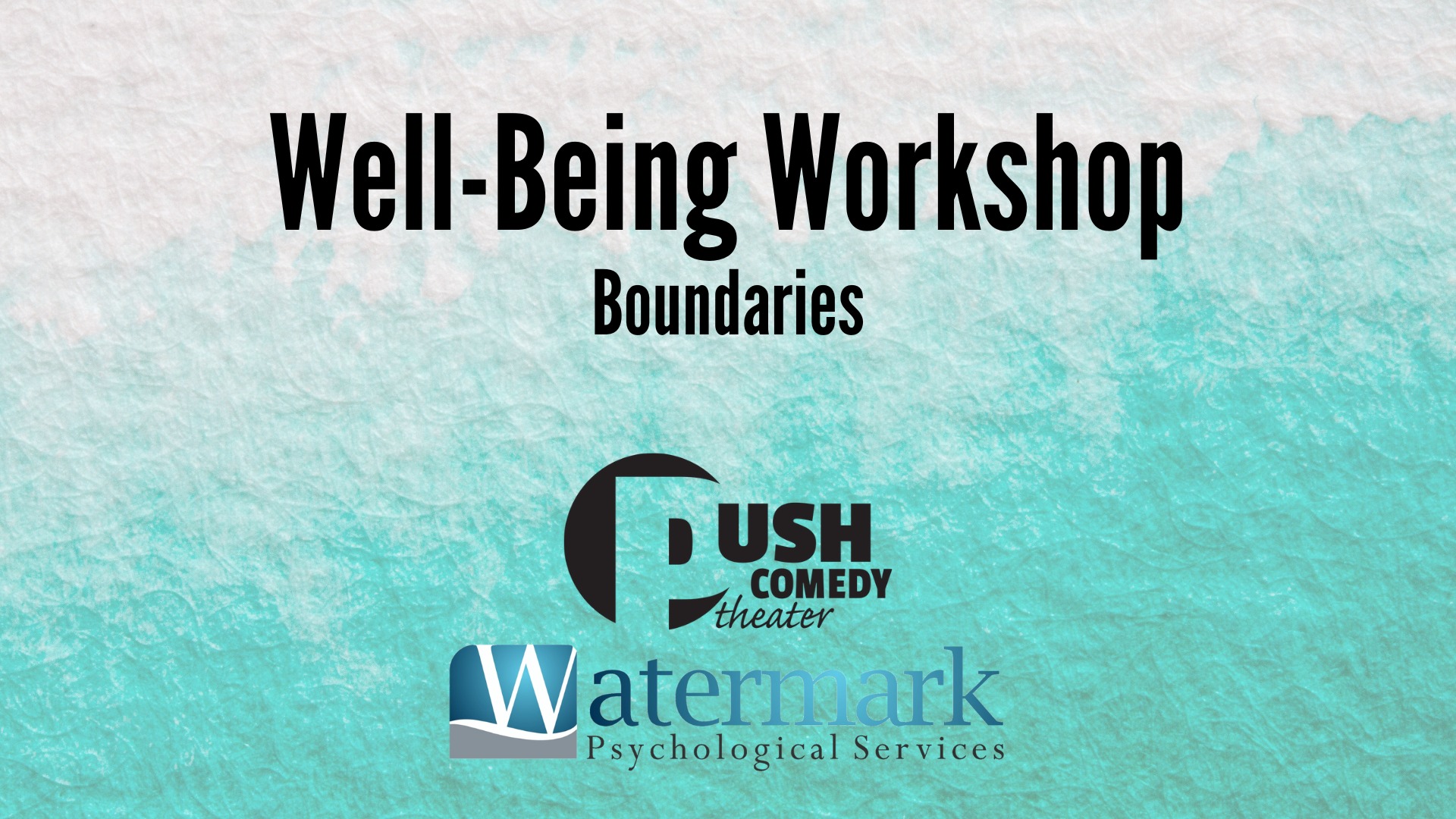 well-being workshop, boundries
